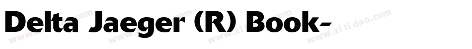 Delta Jaeger (R) Book字体转换